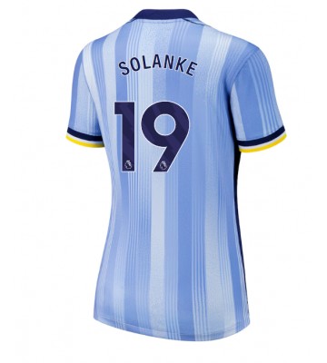 Tottenham Hotspur Dominic Solanke #19 Segunda Equipación Mujer 2024-25 Manga Corta